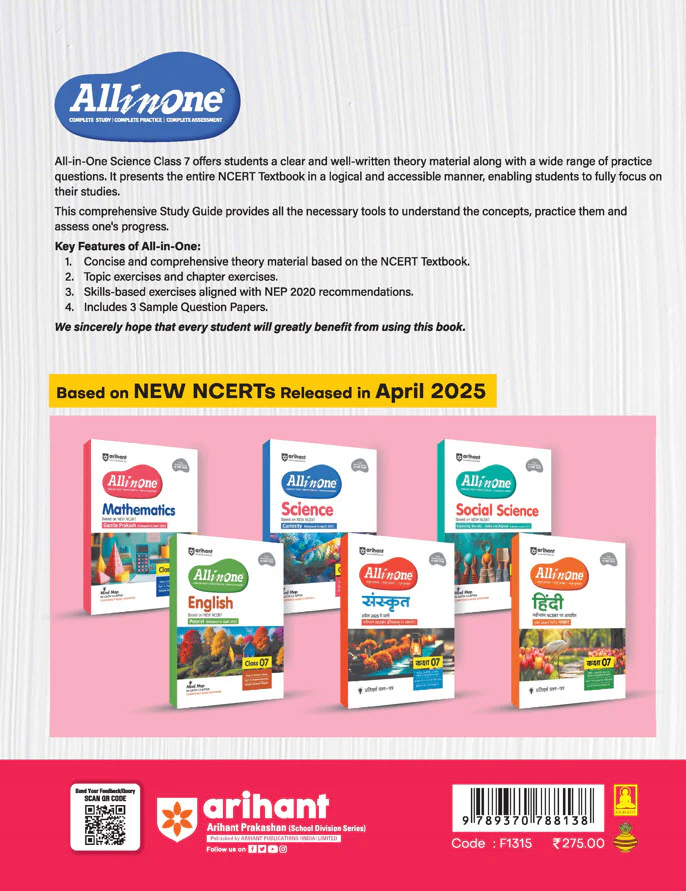 All in One Science Class 7 Exam 2025-26 | Sample Question Papers, in-text & Chapter Exercise & Clear & Concise Theory | Based on Latest NCERT - Image 6
